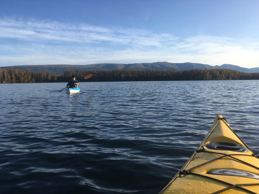 Kayaking in Alaska.
